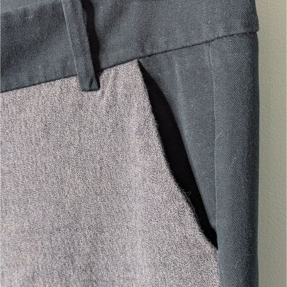 Mossimo Grey & Black Mid Rise Stretch Cotton Cropped Tuxedo Trousers Size 12 - Picture 9 of 12